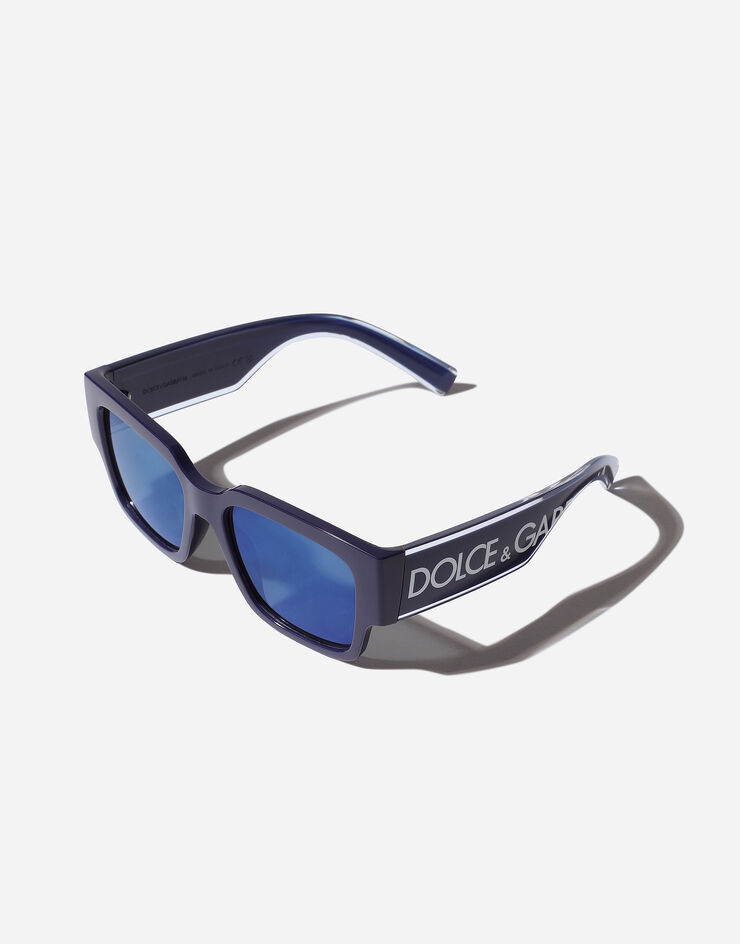 Dolce & Gabbana Sonnenbrille Logo DNA Blau VG600JVN455