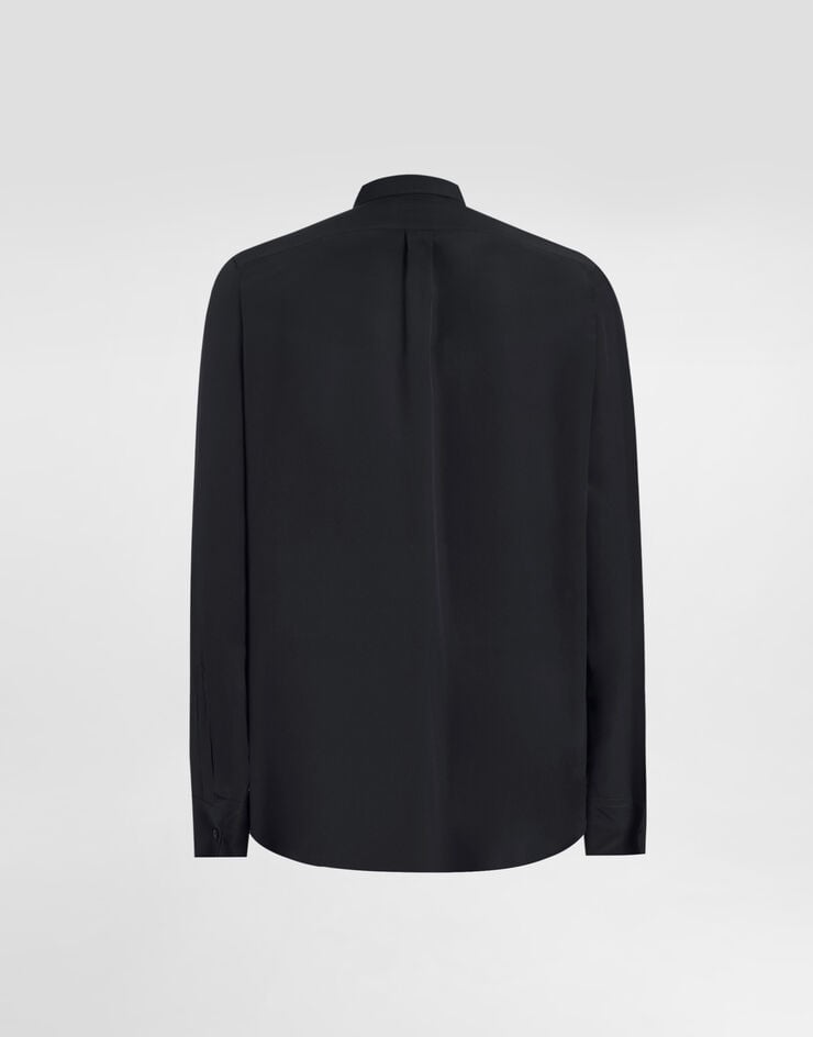 Dolce & Gabbana Stretch cotton poplin martini shirt Blue G5OI6TFUEAJ