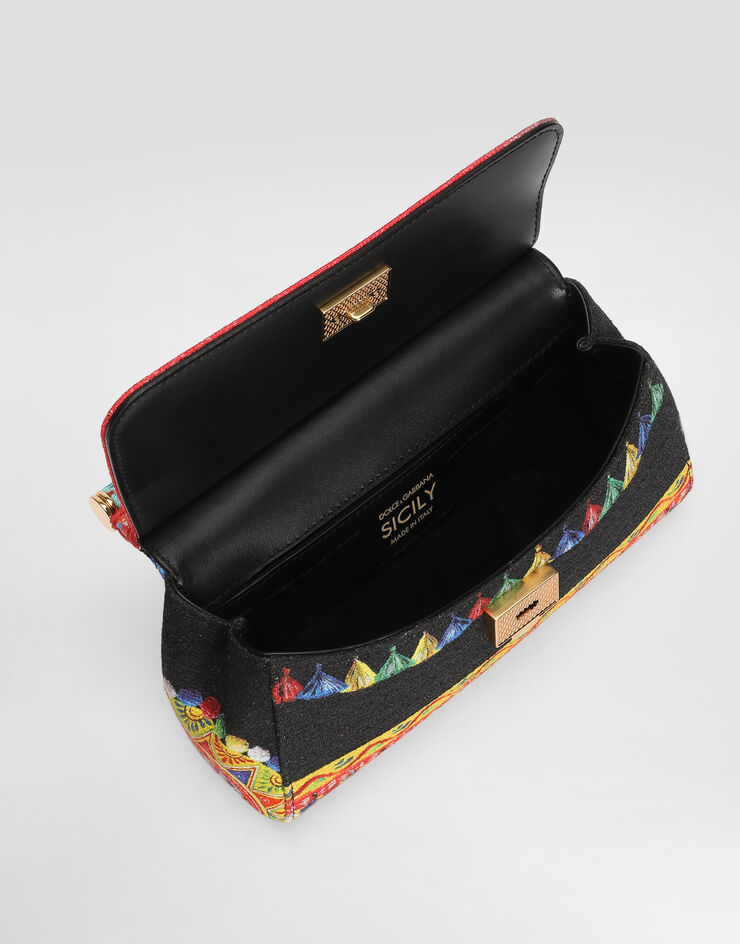 Dolce & Gabbana Mini carretto-print Sicily handbag Multicolor BB7116B0816