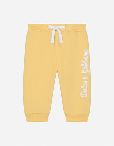 Dolce & Gabbana Jersey jogging pants with Dolce&Gabbana logo Print L23Q34FI5KS