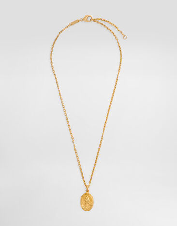 Dolce & Gabbana Oval medal necklace Gold WNR8S1W1111