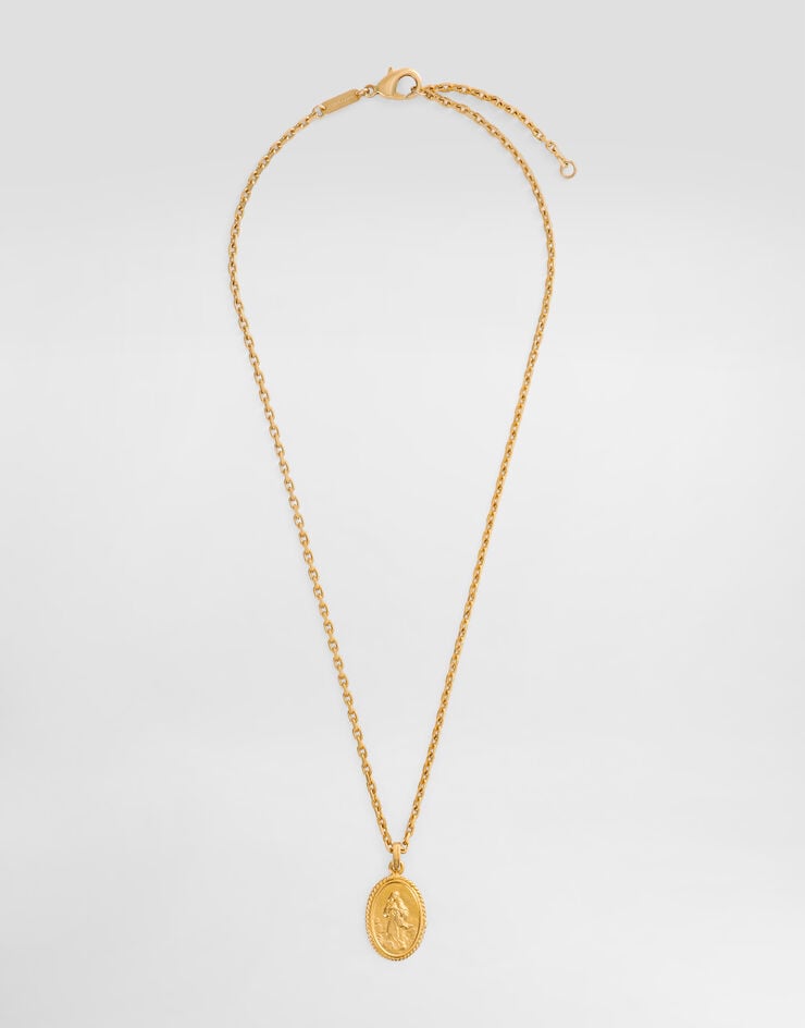 Dolce & Gabbana Oval medal necklace Gold WNR8S1W1111
