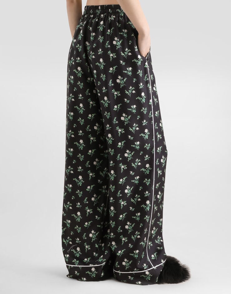 Dolce & Gabbana Roses and lilies of the valley-print twill vanity trousers Dolce & Gabbana Roses and lilies of the valley-print twill vanity trousers Multicolor FTDKTTIS13G