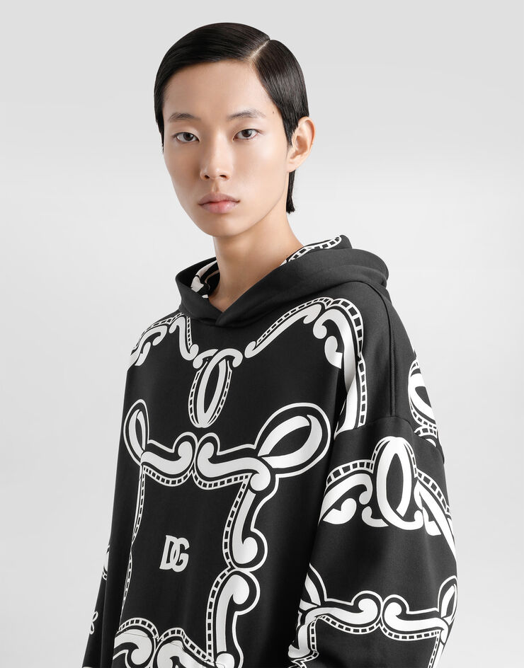 Dolce & Gabbana バンダナプリント コットン フーディ  プリ G9BKTTII7FQ