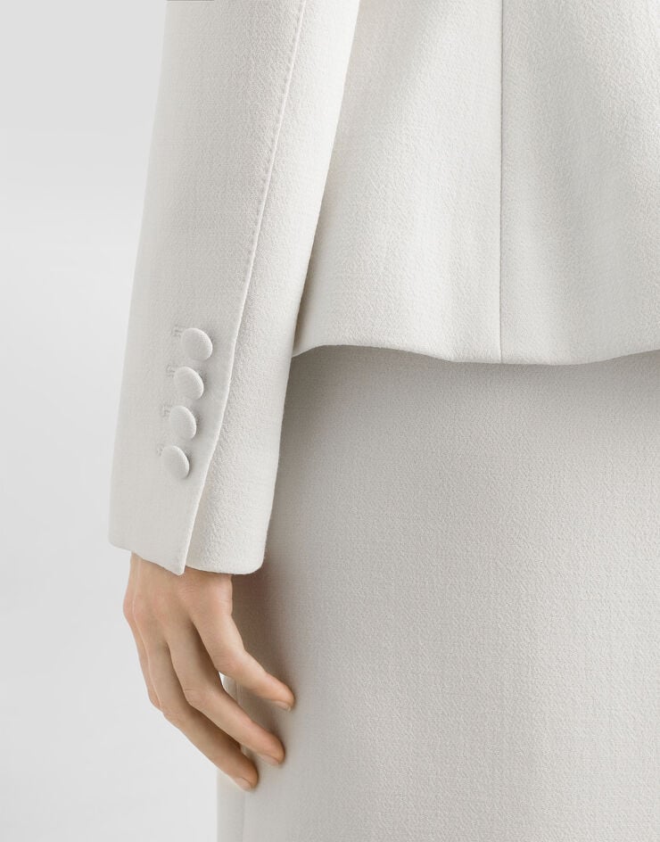 Dolce & Gabbana Dolce jacket in double crêpe White F26CHTFU207