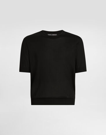 Dolce & Gabbana Silk pullover Black GXX03ZJBSO5