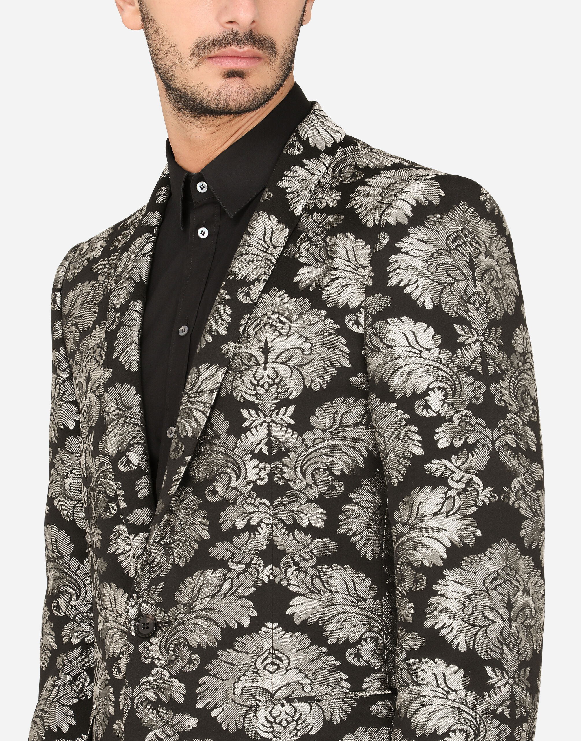Dolce and gabbana hot sale floral jacquard blazer