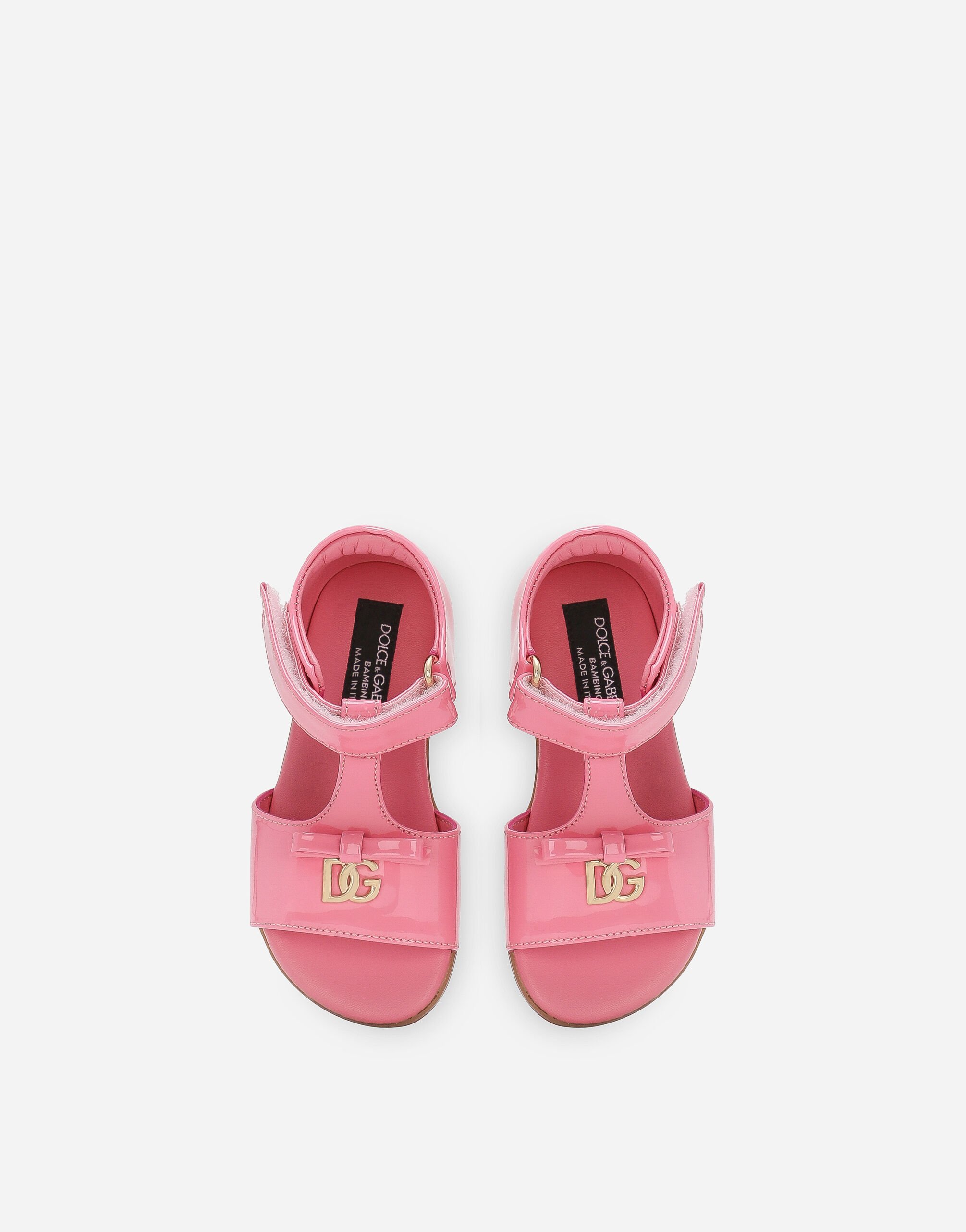 Patent leather sandals in Pink for Girls Dolce Gabbana