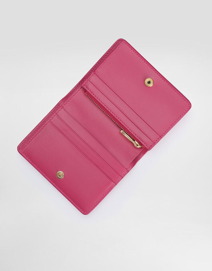Dolce & Gabbana 카프스킨 DG 로고 지갑 라일락 BI1211AG081
