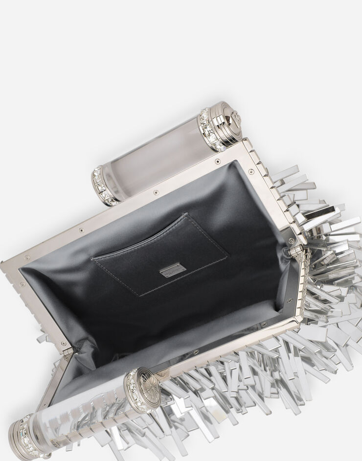 Dolce & Gabbana Mordore nappa bag with fringing 실버 BB7097AY831