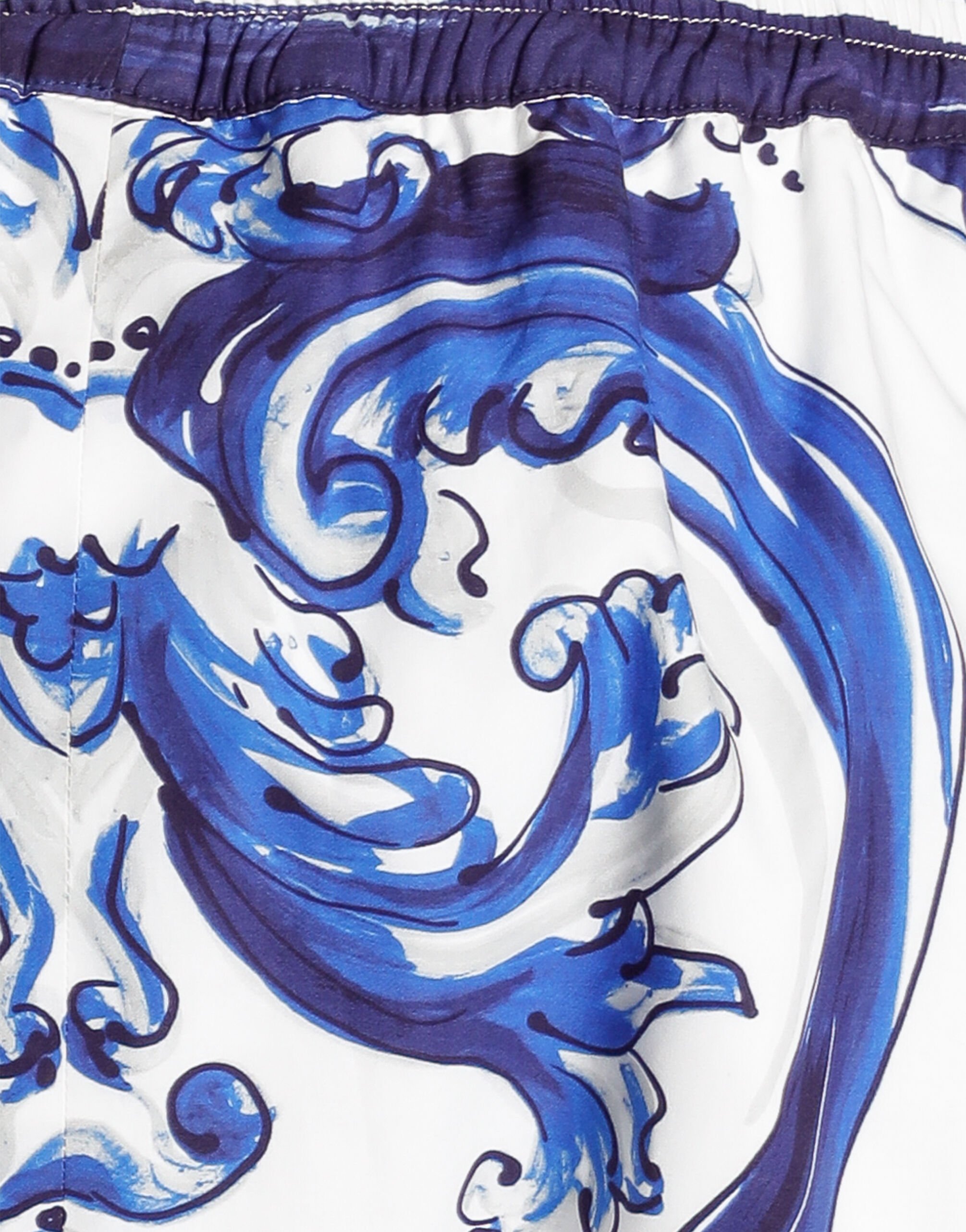Dolce & Gabbana ショートパンツ ポプリン マヨリカプリント Majolica-print poplin shorts in Multicolor for Women