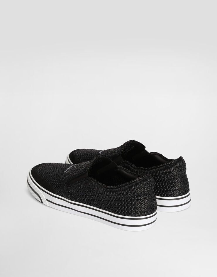 Dolce & Gabbana DG Sailing sneakers in raffia Dolce & Gabbana DG Sailing sneakers in raffia Black CS2479A0903