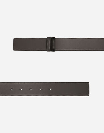 Dolce & Gabbana Reversible calfskin belt strap Grey BC4803AO729