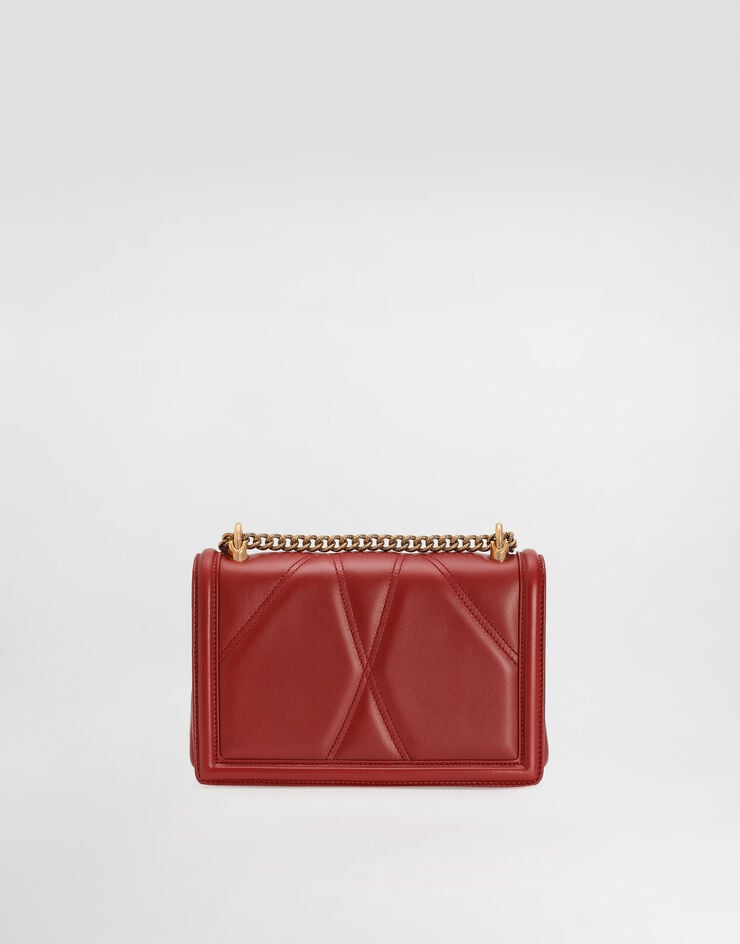 Dolce & Gabbana Medium Devotion bag in quilted nappa leather Red BB7158AW437