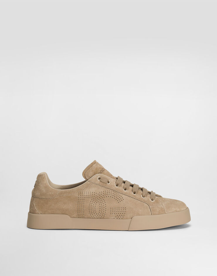 Dolce & Gabbana Zapatilla Strobel Portofino Light en piel de becerro Beige CS2324A9T67