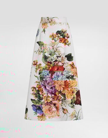 Dolce & Gabbana Rock mit Blumenbouquet-Print Drucken F4CNYTFSRQU