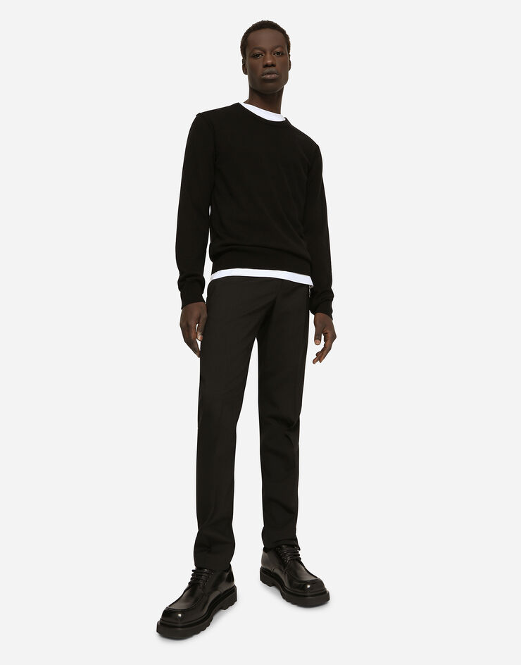 Dolce & Gabbana Cashmere round-neck sweater Black GX487TJAWLZ