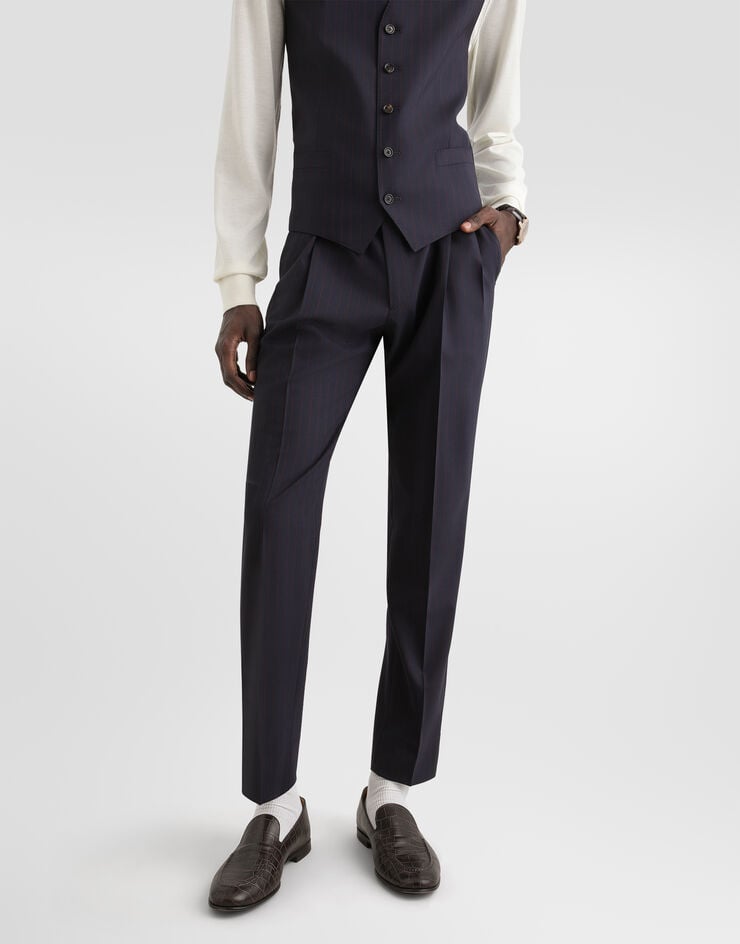 Dolce & Gabbana Single-breasted sicilia light pinstripe wool suit Dolce & Gabbana Single-breasted sicilia light pinstripe wool suit Multicolor GK06ATFRBDR