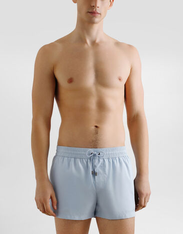 Dolce & Gabbana Boxer de bain court Azure M4E48TONR58