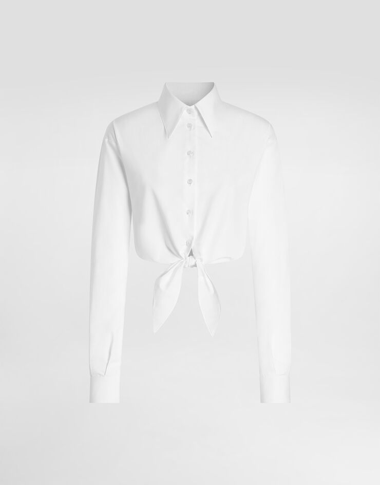 Dolce & Gabbana Cotton poplin shirt White F5T76TFU5WO