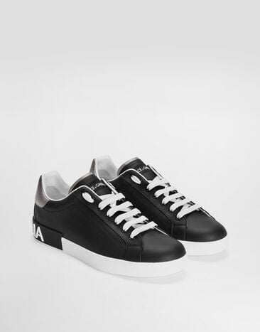Dolce & Gabbana Calfskin nappa Portofino sneakers Black CS2216AH527