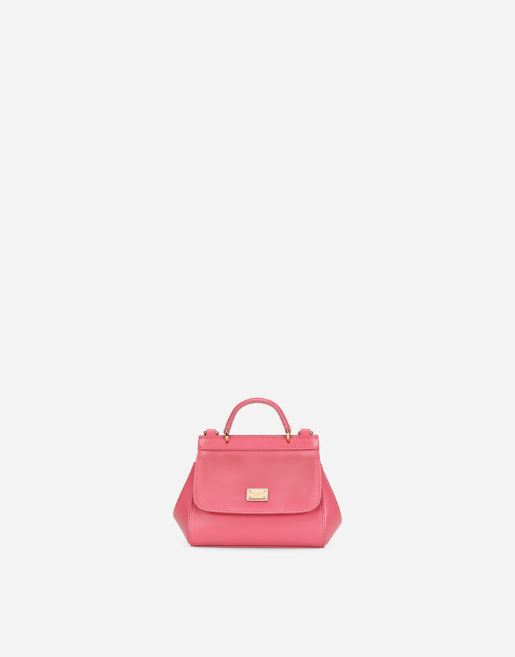 Dolce & Gabbana Sicily mini bag in plain calfskin Fuchsia EB0003AW576