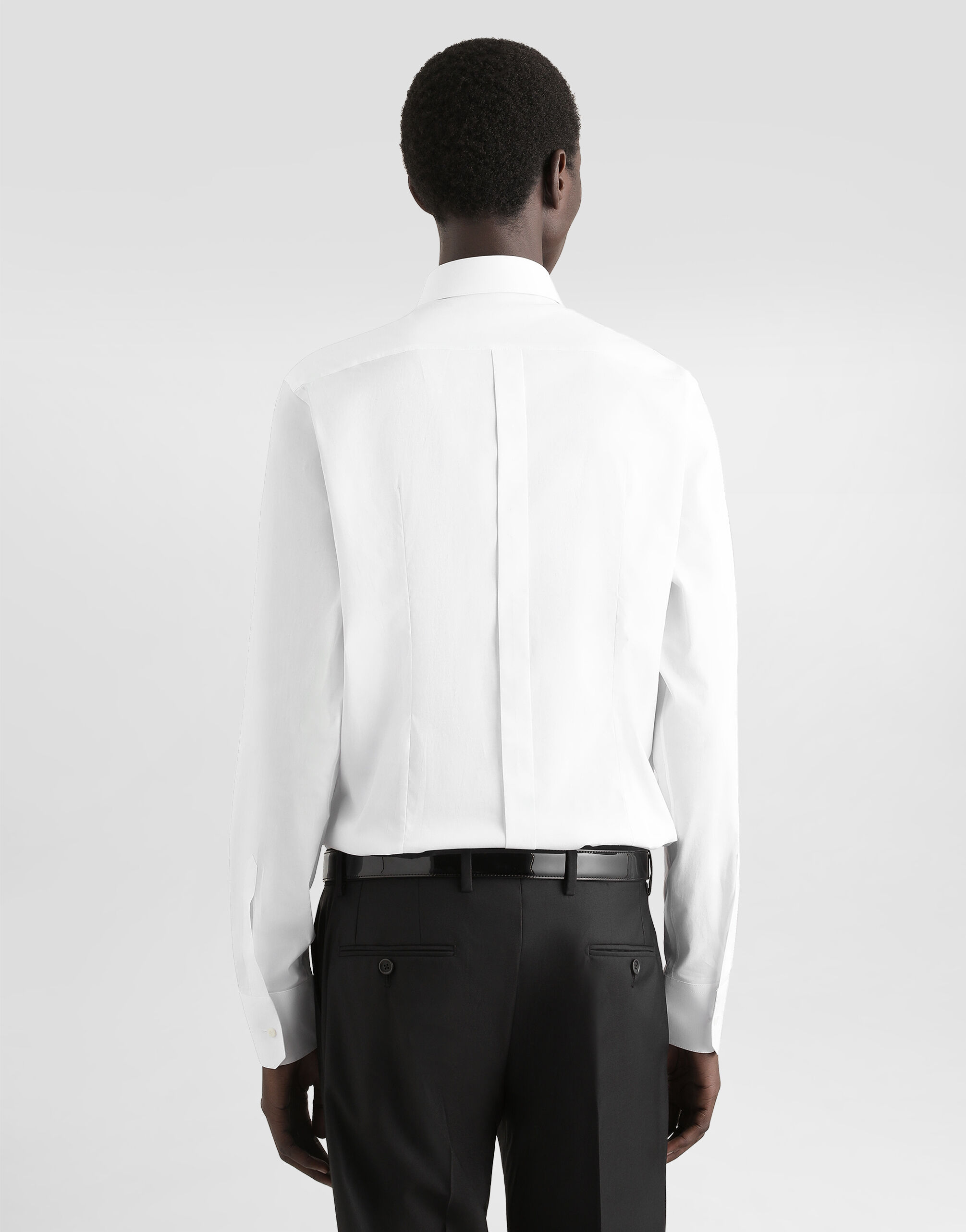 Stretch poplin Gold-fit shirt - thumbnail 5