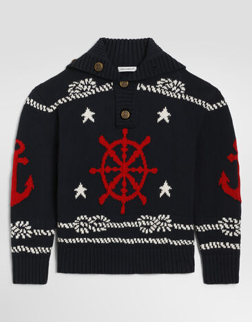 Dolce & Gabbana Knit pullover Blue L4KWK9JGMLX