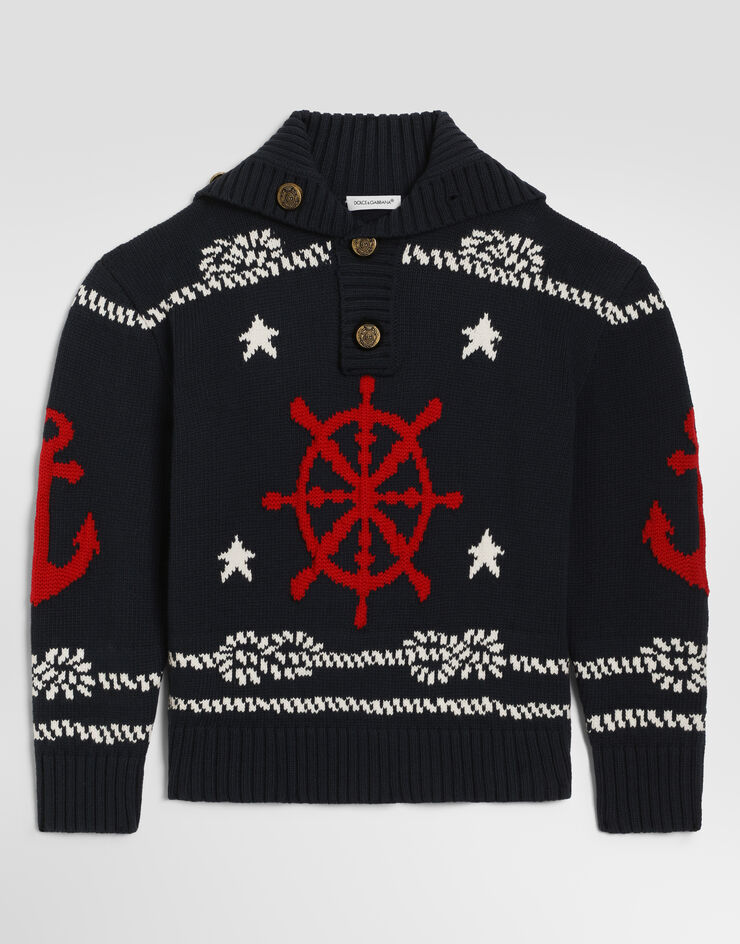 Dolce & Gabbana Knit pullover Blue L4KWK9JGMLX