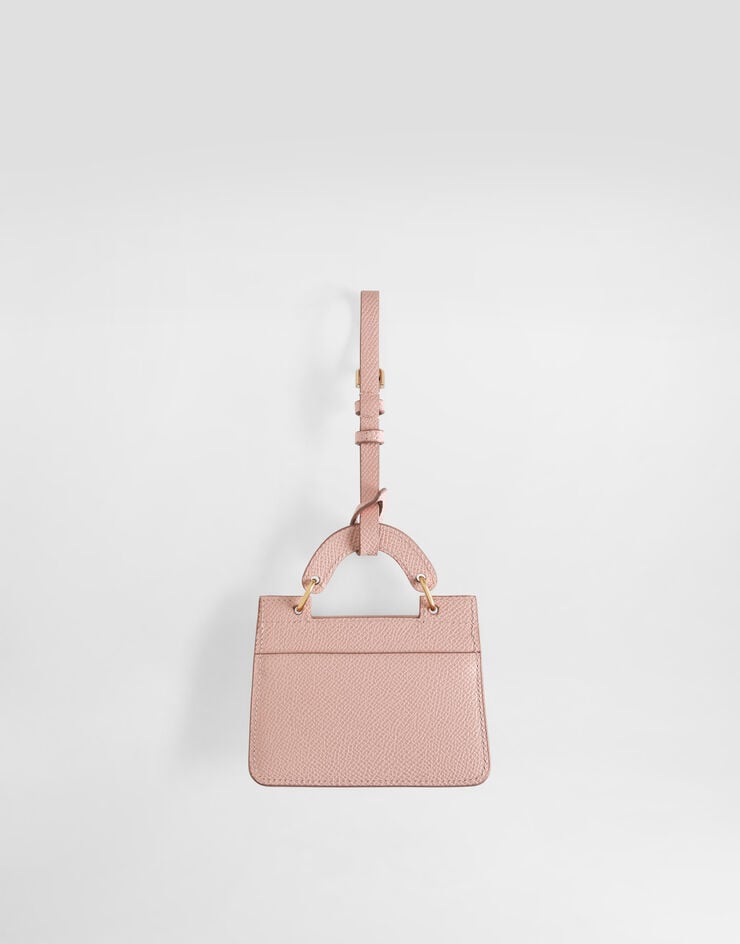 Dolce & Gabbana Kartenetui aus Dauphine-Kalbsleder Pink BI3401A1001