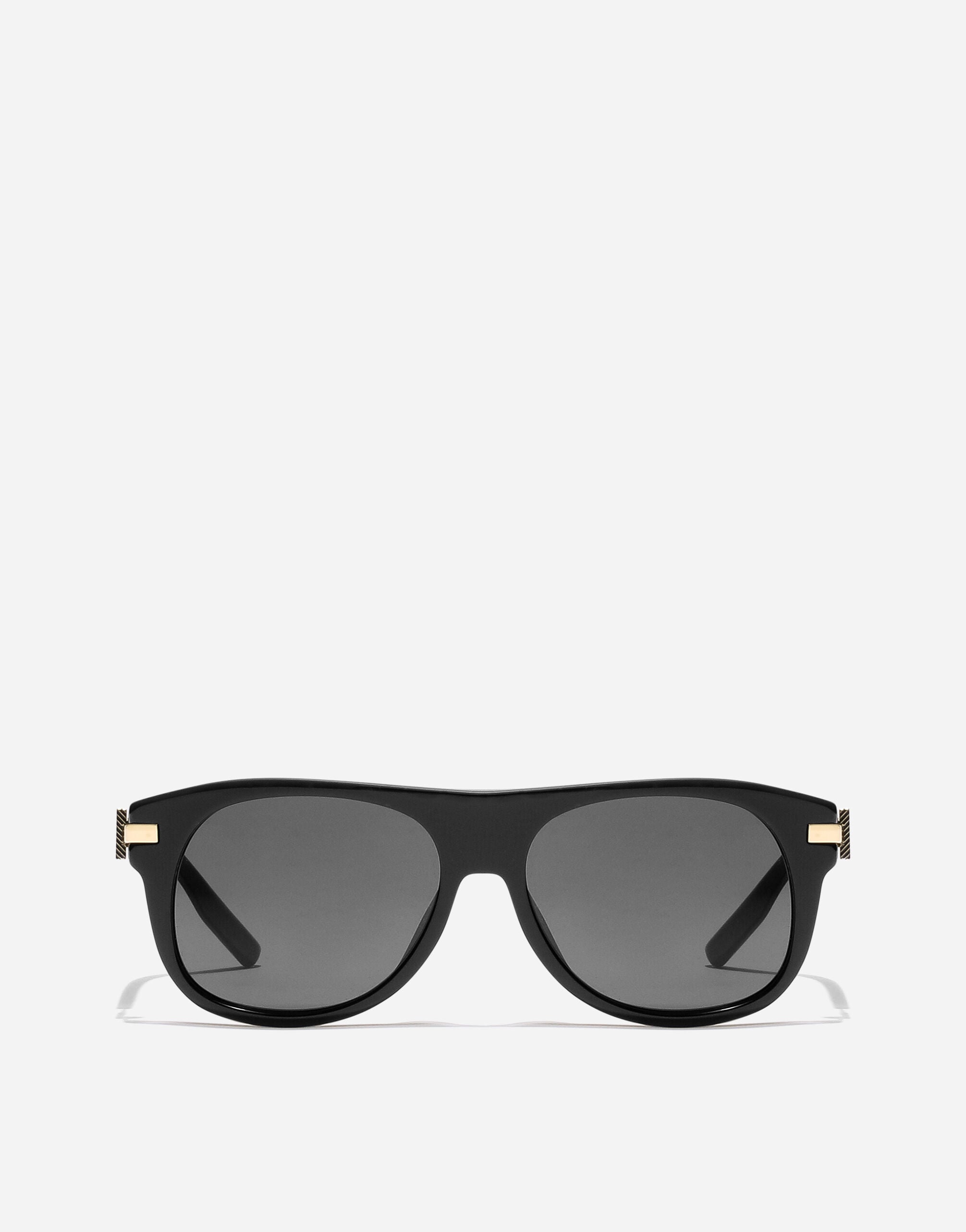 Metal Plaque Sunglasses in Black for Women | Dolce&Gabbana® US