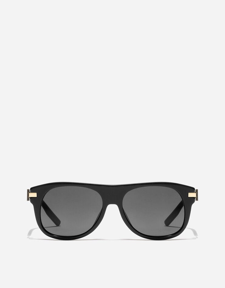 Dolce & Gabbana Metal Plaque Sunglasses Black VG4546VP187
