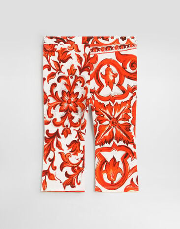 Dolce & Gabbana Majolica-print interlock leggings Multicolor L2JPI9G7P4I
