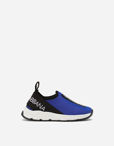 Dolce & Gabbana Sneaker Sorrento 2.0 aus Stretchjersey Blau DN0197AA836