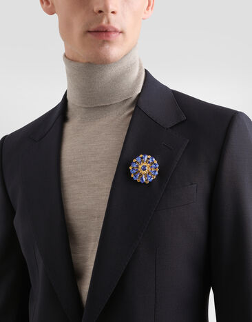 Dolce & Gabbana Broche avec strass Multicolor WPR5S6W1111