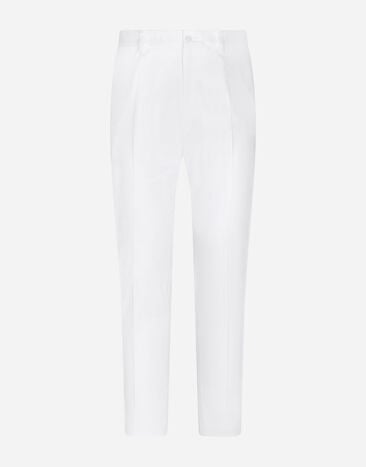 Dolce & Gabbana Stretch cotton pants Multicolor G2QU4TFR2ZJ