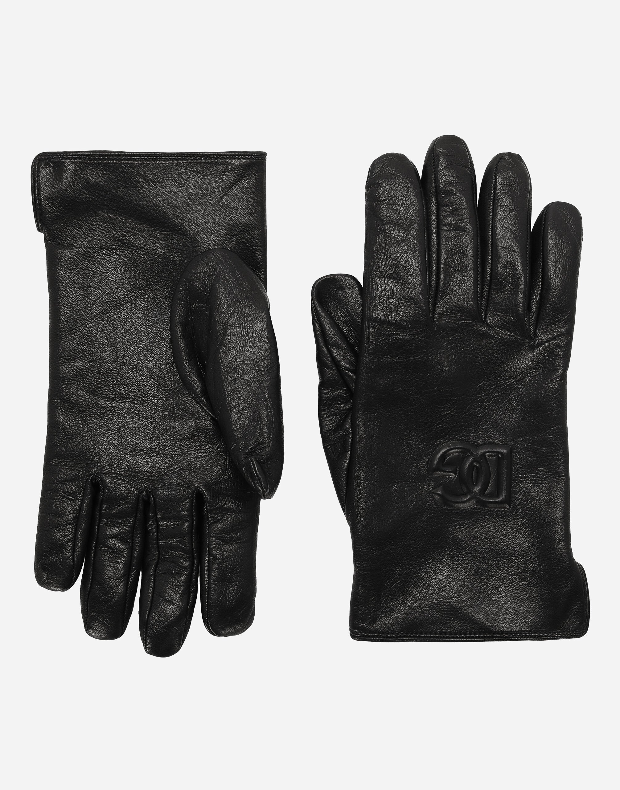 Dolce&Gabbana Handschuhe aus Nappaleder Schwarz G710PTFU26Z