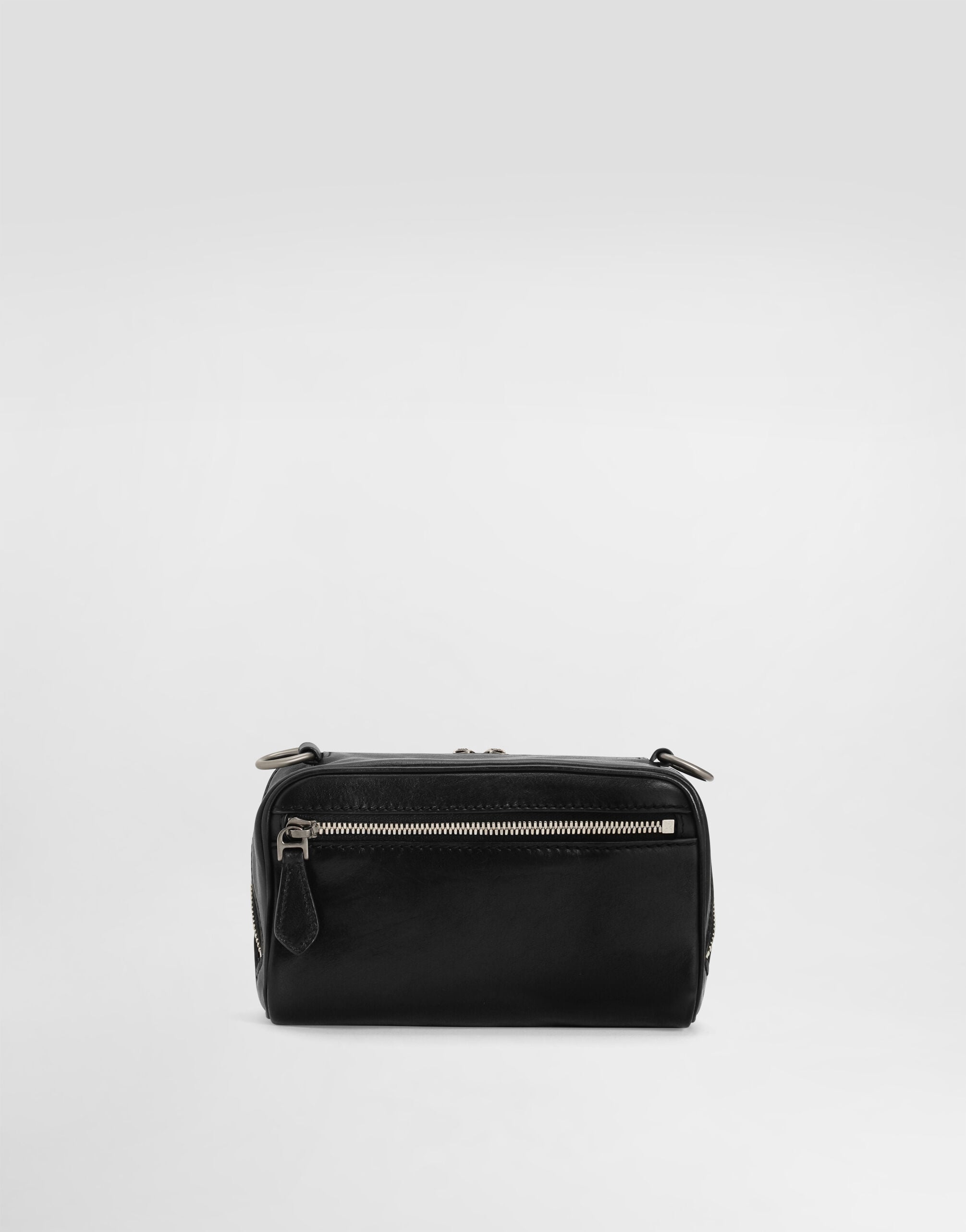 Lock tempesta calfskin crossbody bag in Black for Men