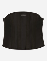 Dolce & Gabbana Boned stretch corset Blue BC4337A1607