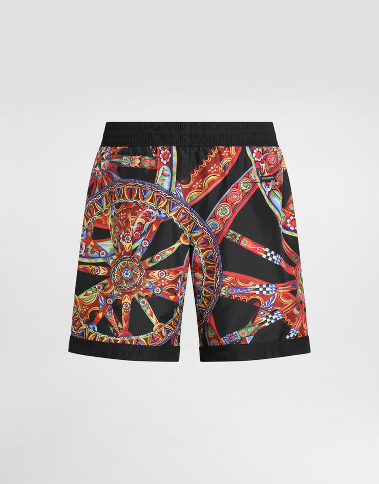 Dolce & Gabbana Carretto-print swim boxer shorts Dolce & Gabbana Carretto-print swim boxer shorts Multicolor M4E45TFPSIQ