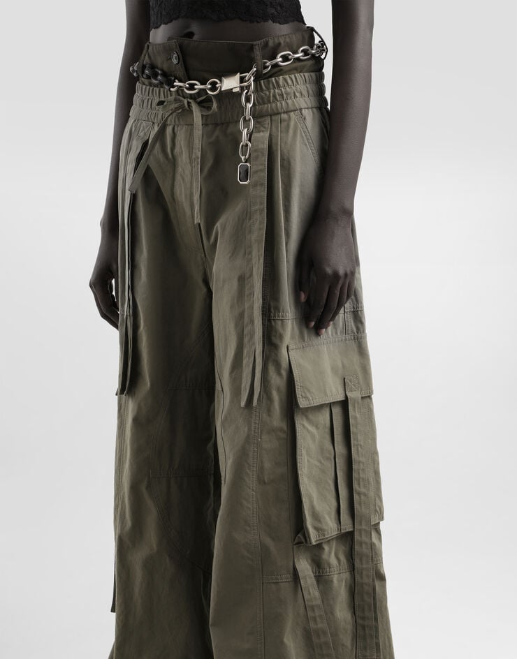 Dolce & Gabbana Waxed faille trousers Multicolor FTDGXTHUMS8