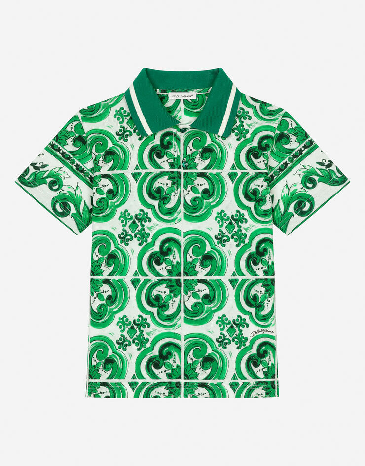 Dolce & Gabbana POLO M/C Print L4JTIBII7CZ