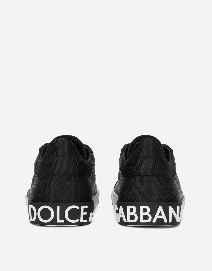 Dolce&Gabbana Sneakers Portofino Vintage en cordura Noir CS2203AO483