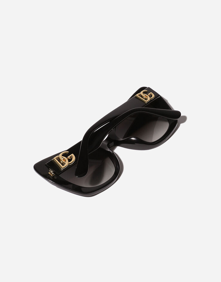Dolce & Gabbana نظارة شمسية بشعار DG متقاطع أسود VG440FVP18G