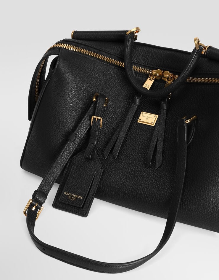 Dolce & Gabbana Medium Vittoria handbag in calfskin Dolce & Gabbana Medium Vittoria handbag in calfskin Black BB7844A0841