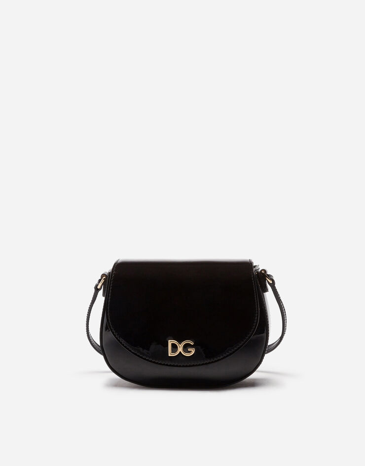 Dolce & Gabbana Patent leather side bag with DG logo Dolce & Gabbana Patent leather side bag with DG logo NERO EB0212A1471