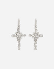 Dolce & Gabbana Pendentif Easy Diamond en or blanc 18 ct avec pavé de diamants Blanc WSQB1GWSPBL