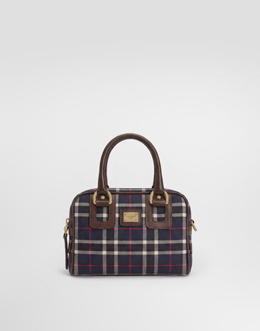 Dolce & Gabbana Dolce Lilly shoulder and crossbody bag in wool tartan Multicolor EB0272A0693