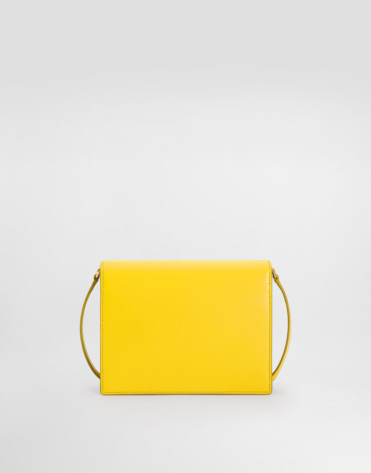 Dolce & Gabbana Umhängetasche DG Logo Bag aus Kalbsleder Gelb BB7287AW576
