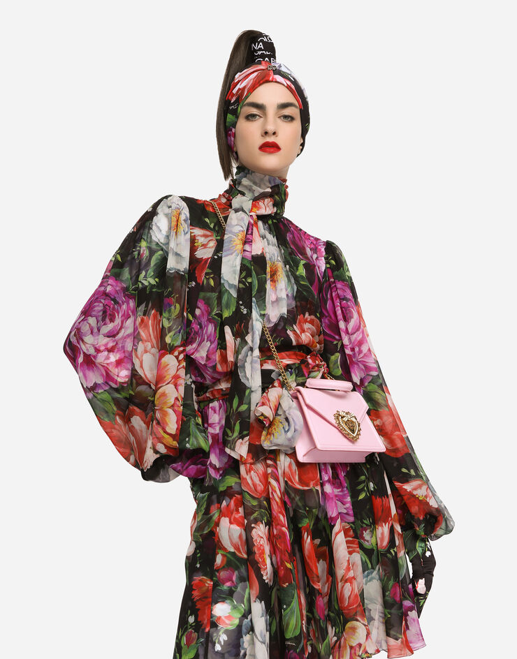 Dolce & Gabbana Kleine Tasche Devotion aus Kalbsleder Rosa BB6711AV893